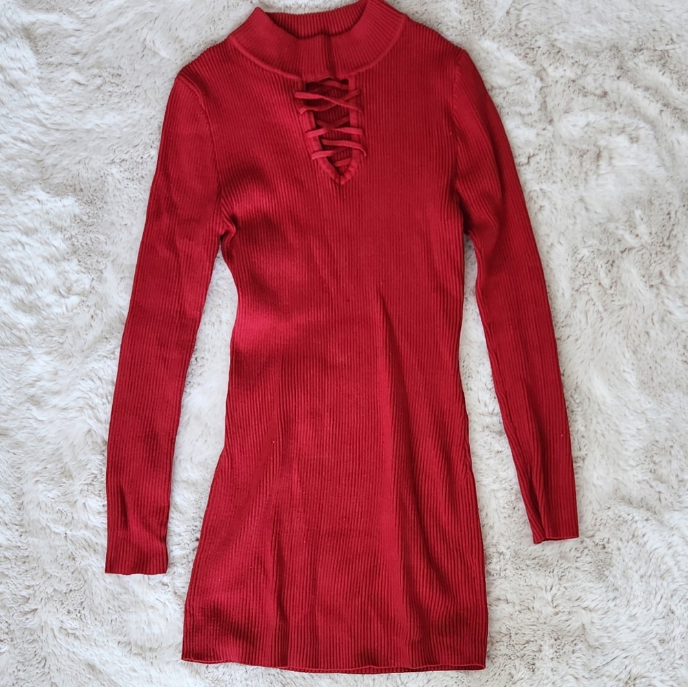 Knit mini dress